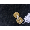 Image 3 : ANTIQUE BROACH, ENAMEL ART NOUVEAUX STERLING & FAUX HUDSON BAY CUFFLINKS