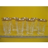 Image 1 : 8 MOSERS 24KT GOLD RIM CRYSTAL GLASSES