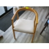 Image 1 : LIGHT UPHOLSTERED WOOD FRAMED DINING CHAIR