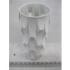 Image 4 : 2 WHITE WEST GERMAN OP ART MCM PORCELAIN VASES