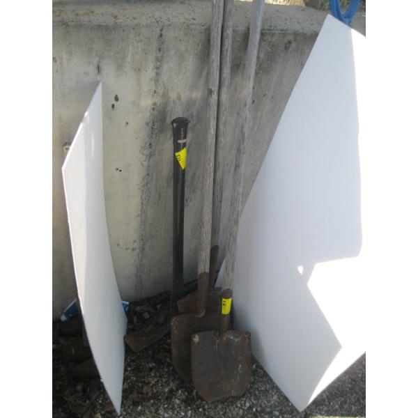 ASST. SHOVELS & A PICK