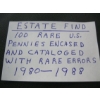 Image 3 : BINDER OF 100 RARE USA PENNIES
