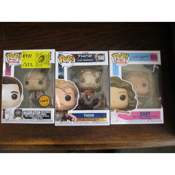 3 POP BOBBLE HEADS