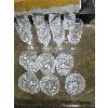Image 2 : SET OF 8 TALL FLUTED WINEGLASSES & 6 CRYSTAL TUMBLERS