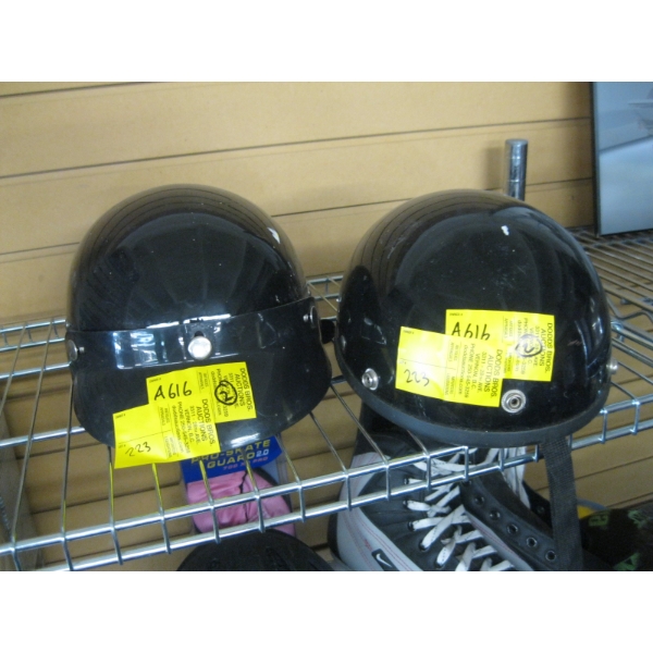 2 MOTORCYCLE HELMETS