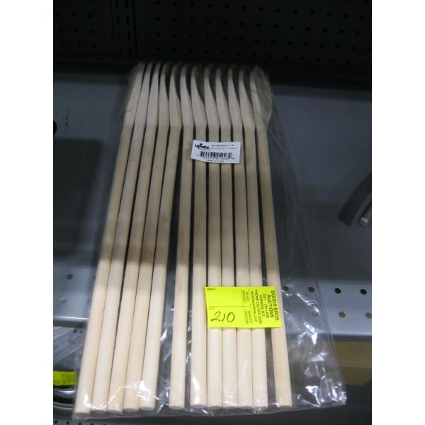 12 LG. WOODEN SPOONS