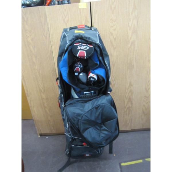 TRAVEL GOLF BAG W/SET OF PING CLUBS  - IRONS & DRIVERS
