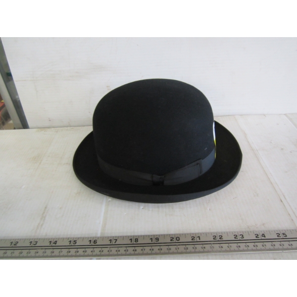 BLACK BOWLER HAT