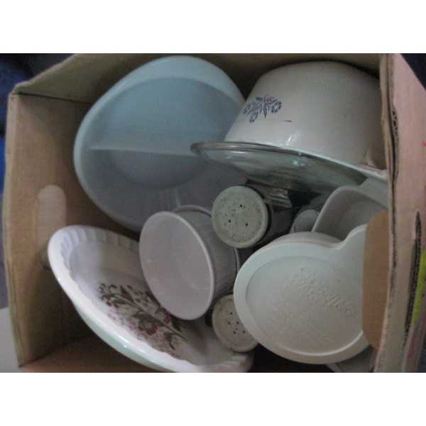 MISC. PYREX DISHWARE, ETC.