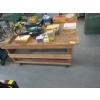 Image 1 : WOODEN ROLLING BENCH/TABLE