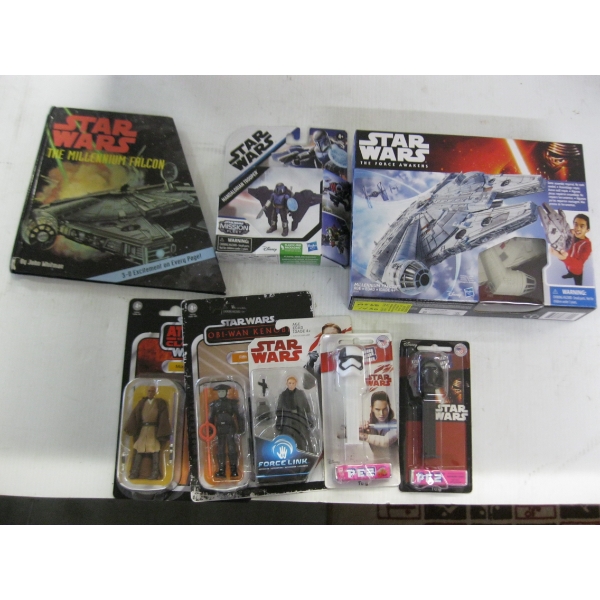 ASST. STAR WARS ITEMS, PEZ, ETC.
