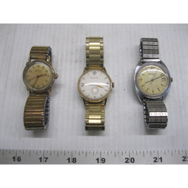 3 BULOVA WATCHES