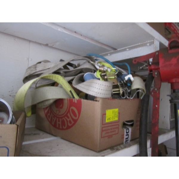 ASST. TIE DOWN STRAPS, ETC.