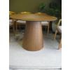 Image 1 : ROUND SINGLE PEDESTAL TABLE, WALNUT