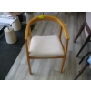 Image 1 : LIGHT UPHOLSTERED WOOD FRAMED DINING CHAIR