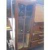 Image 5 : ANTIQUE DROP DOWN SECRETARY DESK W/DRAWERS & GLASS DOORS