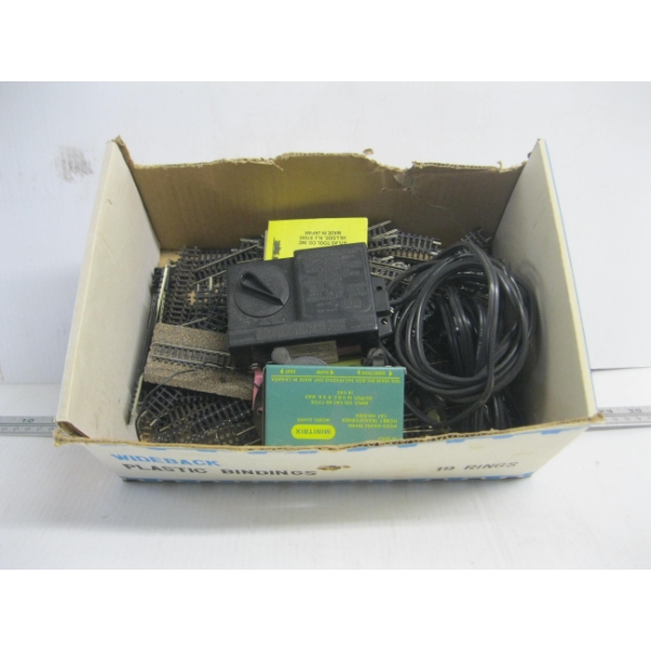 ASST. N GAUGE TRACK, CROSSOVER SWITCHES, POWER SUPPLIES
