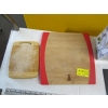 Image 2 : 3 CUTTING BOARDS, GLASS CANNISTER, WINEGLASSES, ETC.