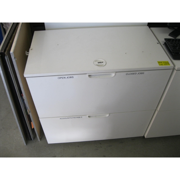 2 DRAWER LATERAL LOCKABLE FILING CABINET