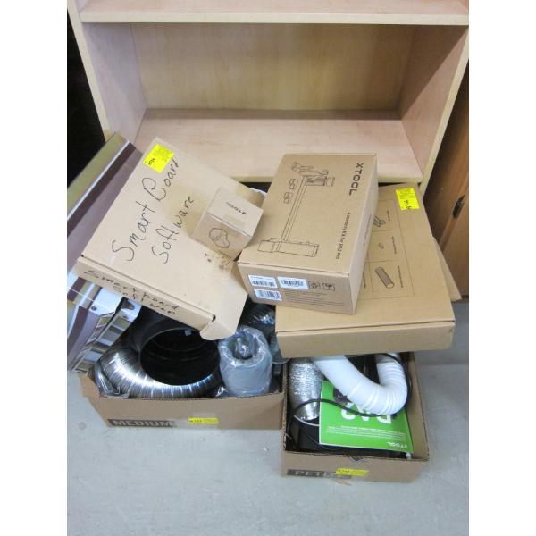 2 BOXES OF XTOOL LASER PARTS & MISC.