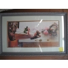 Image 1 : LG. FRAMED PRINT OF GIRL W/ROSE