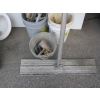 Image 2 : 3 BUCKETS OF CONCRETE TOOLS, LG. TROWEL W/EXTENSION POLE