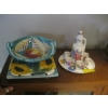 Image 1 : MISC. DISPENSER & CUPS, PAINTED BOWL, ETC.
