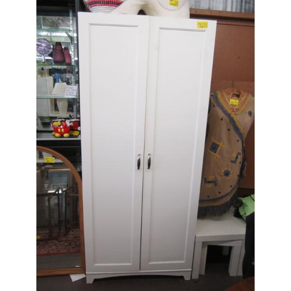 WHITE 2 DOOR CABINET