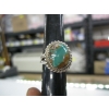 Image 4 : SILVER & TURQUOISE RING, SZ 8