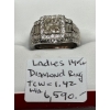 Image 1 : LADIES 14KT DIAMOND RING 1.42TCW, W/A $6,590 - SZ 7 3/4