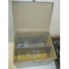 Image 2 : FILE BOX & BOX OF MISC. SAWBLADES, CAMERA, DRAWER SLIDES, ETC.