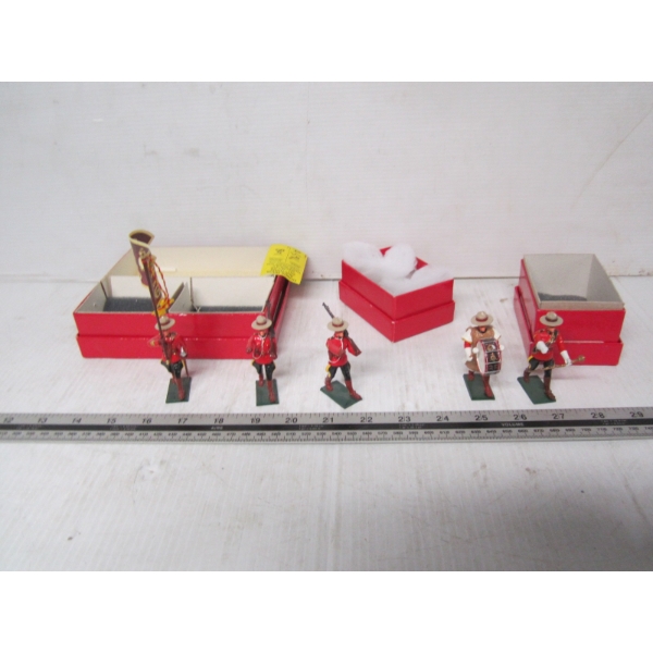 5 RCMP FIGURINES