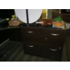 Image 2 : LG. L SHAPED OFFICE DESK W/HUTCH ABOVE & SIDE STORAGE SHELF UNIT