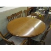 Image 3 : SOLID WOOD DINING TABLE W/2 LEAVES & 6 CHAIRS