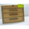 Image 3 : SM. 3 DRAWER WOOD CHEST