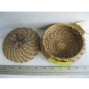 Image 2 : HANDWOVEN PINE NEEDLE BASKET W/LID