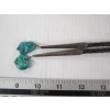 Image 3 : BENNETT SILVER W/2 CORAL STONES & 2 CORAL TIE ENDS NAVAJO BOLO TIE