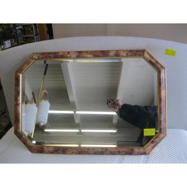 BEVEL EDGE FRAMED MIRROR