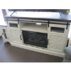 Image 1 : SLIDING BARN DOOR FIREPLACE MANTLE UNIT W/FIREPLACE