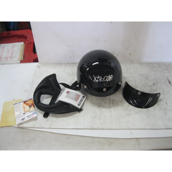 XL BLACK MOTORCYCLE HELMET IN BOX