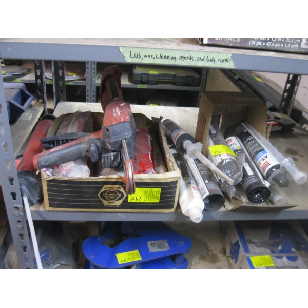 ASST. HILTI CAULKING ANCHORING ADHESIVE, ETC.