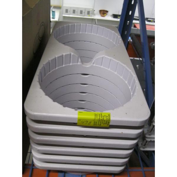 6 ICE CREAM FREEZER TUB HOLDER INSERTS