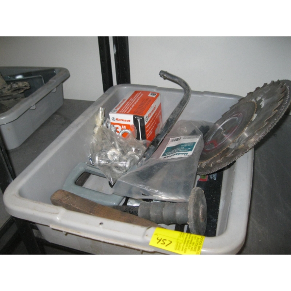 MISC. SAWBLADES, HACKSAW, CHISEL, ETC.