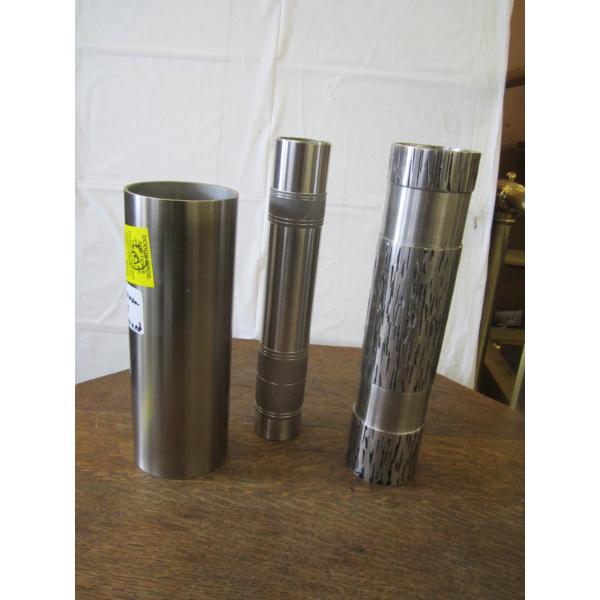 3 MCM WEST GERMAN TURNED BRUTALIST VASES