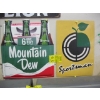 Image 1 : MOUNTAIN DEW & SPORTSMAN METAL SIGNS