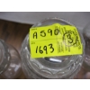 Image 2 : 3 LIDDED GLASS CANNISTERS