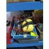 Image 1 : BIN W/ASST. TOOLS, 2 GREY CASES & A BOX W/MISC. TOOLS, STAPLER, ETC.