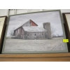Image 1 : FRAMED PHOTOGRAPH OF BARN