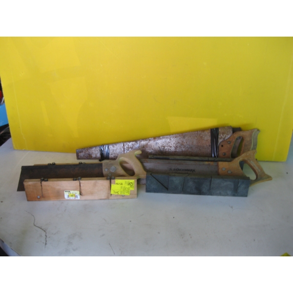 HAND SAWS & MITER BOXES