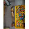 Image 2 : CARVED AFRICAN FIGURINE, WALL HANGING & STICK